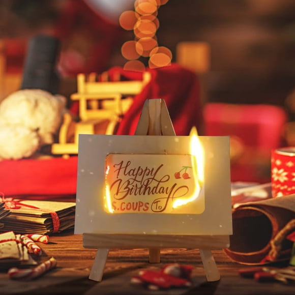 Dvkptbk Flame Greeting Card DIY Handmades Burning with Matches, Idea Gift Cards for Her, Him, Wife, Husband, Valentines Day Anniversary Birthday Gifts for Men Women