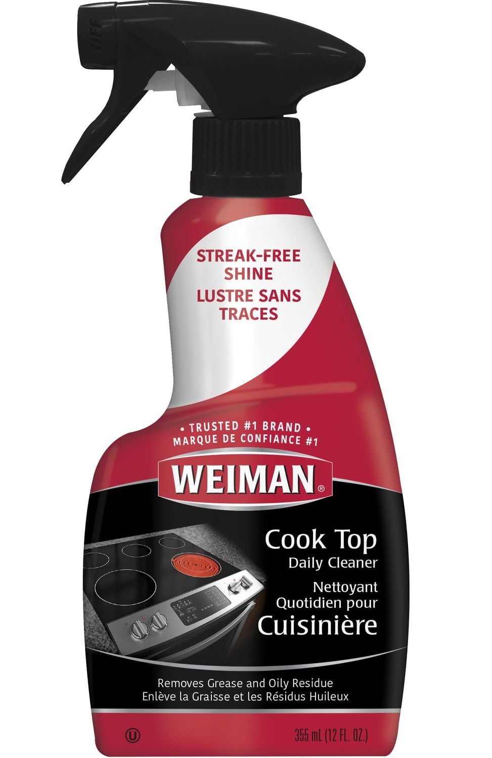 Weiman Nettoyant pour Plaques de Cuisson Quotidien, 355ml