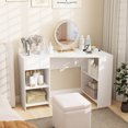 thumbnail image 2 of Costway L Shaped Computer Desk with Drawer & Storage Shelves for Home Office Workstation, 2 of 10