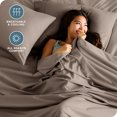 thumbnail image 3 of Bare Home Premium 1800 Collection 4-Piece Bed Sheet Set, Full, Taupe, 3 of 10