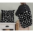 thumbnail image 5 of Soimoi Black polyester Crepe Fabric Cloud Nature Print Fabric by the Yard 52 Inch Wide, 5 of 5