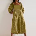 thumbnail image 1 of EGNMCR Robes d'Été Femmes Tendance 2024 Femmes Décontractées et Confortables Haut-Parleur Manches 3/4 Robe Imprimée Grande, 1 of 6