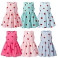 thumbnail image 3 of Ketyyh-chn99 Robe Évasée Fluide pour Adolescentes Été Nouvelle Robe pour Filles Robe en Coton pour Enfants Robe Bébé Fille Imprimée Robes Taille pour 3-4 Ans, Vert Pâle, 3 of 3