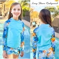 thumbnail image 1 of WEAIXIMIUNG Little Girls Swim Girls Rash Guard Swimsuits 2 Piece Bathing Suit UPF 50+ Summer Swimwear 140, 1 of 6