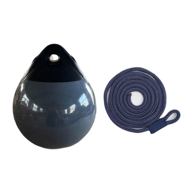 Almencla Boat Buoy Ball Multipurpose Round Anchor Buoy for Docking Marking Small Boat Blue Rope