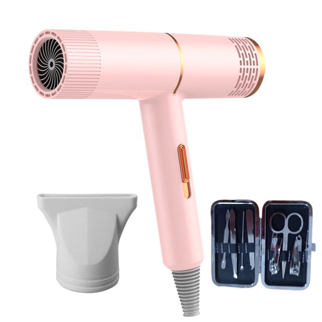 AMERTEERHigh-Power Electric Hair Dryer - 2000W Salon Grade Blow Dryer with Overheating Protection 3 Wind Speeds and Infinitely Variable Temperature Control Available in Black