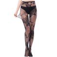 thumbnail image 1 of Penkiiy Bas Résille pour Femmes Pantalons pour Femmes Leggings Aguichant en Maille Transparente Grande Taille Bas Résille Résille Collants Gris, 1 of 3
