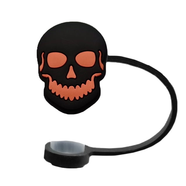 Witch Halloween Decorations Halloween Straw Cover Straw Decoration Buckle Pvc Soft Glue Straw Plug Ghost Halloween Decorations