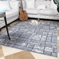 thumbnail image 3 of Ottomanson Ottohome Collection Non-Slip Rubberback Boxes Design Indoor Rug, 3 of 7