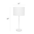 thumbnail image 3 of Lampe Simple Stick blanche avec abat-jour en tissu, 3 of 7