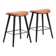 thumbnail image 1 of Tabouret à hauteur de comptoir Saddle de LumiSource, Ensemble de 2, 1 of 8