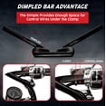 thumbnail image 4 of Krator Motorcycle Black Z-Bar Handlebar 1 Inch Compatible with Yamaha Road Star Warrior Midnight XV, 4 of 7