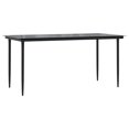 thumbnail image 5 of vidaXL 7 Piece Garden Dining Set Black Cotton Rope and Steel, 5 of 5