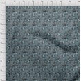 thumbnail image 4 of oneOone Polyester Spandex Teal Blue Fabric Tropical Sewing Craft Projects Fabric Prints By Yard 56 Inch Wide, 4 of 5