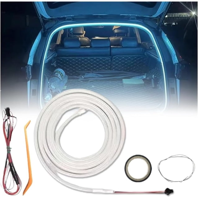 Dynamic Flowing Car Trunk Light Strip, Led Light Strip Lights for Car Trunk Cargo Area or Interior Illumination Decoration, Interior Accessories Sensor Auto ON/Off