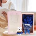 thumbnail image 4 of GROWTH TANK Soap Flower Bouquet Roses Artificial Soap Flower, with Bear with Bag, Artificial Blue, 4 of 9
