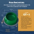 thumbnail image 4 of Farm Innovators Bol d'Eau pour Animaux de Compagnie Chauffé Électrique de 1 Litre, Vert (2 Pack), 4 of 6