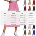 thumbnail image 4 of Sentmoon Jupe Longue pour Femmes Taille Haute Jupe-Short Tendance Coupe Régulière Jupes de Tennis pour Voyage et Vacances TP-L2, 4 of 7