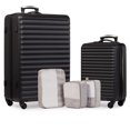 thumbnail image 1 of Jetstream® 5-Piece Hardside Luggage Set – 28" Large Checked Suitcase, 20" Carry-On Luggage, and 3 Packing Cubes, 1 of 8