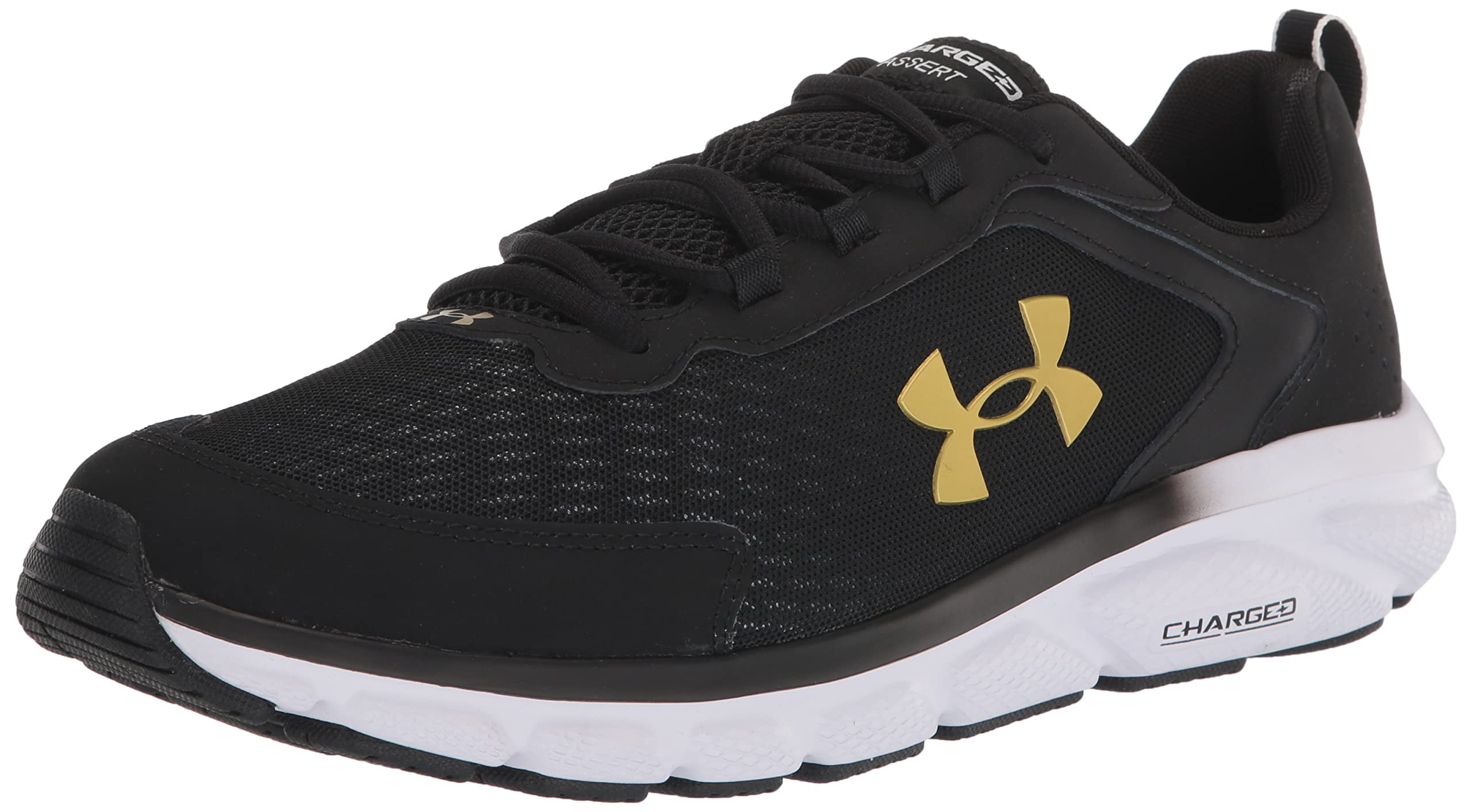 Under Armour Chaussure de Course sur Route pour Hommes Charged Assert 9, Noir (007)/blanc, 9