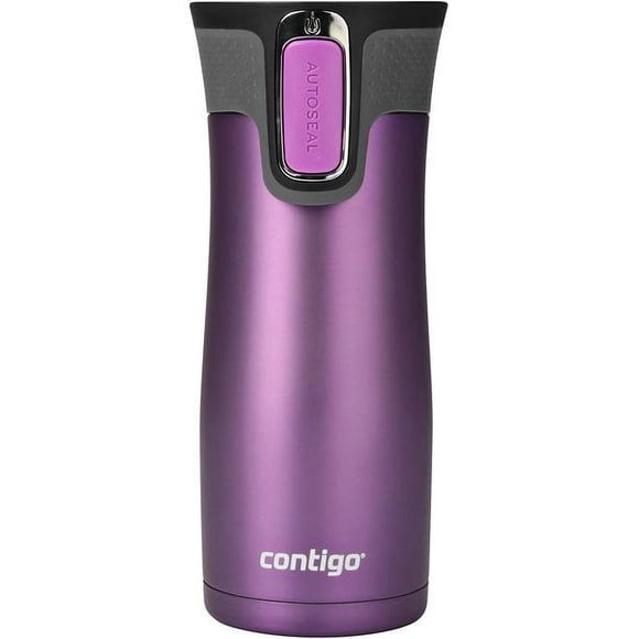 Contigo AUTOSEAL West Loop Tasse de Voyage en Acier Inoxydable, 16 oz, Lavande Vive