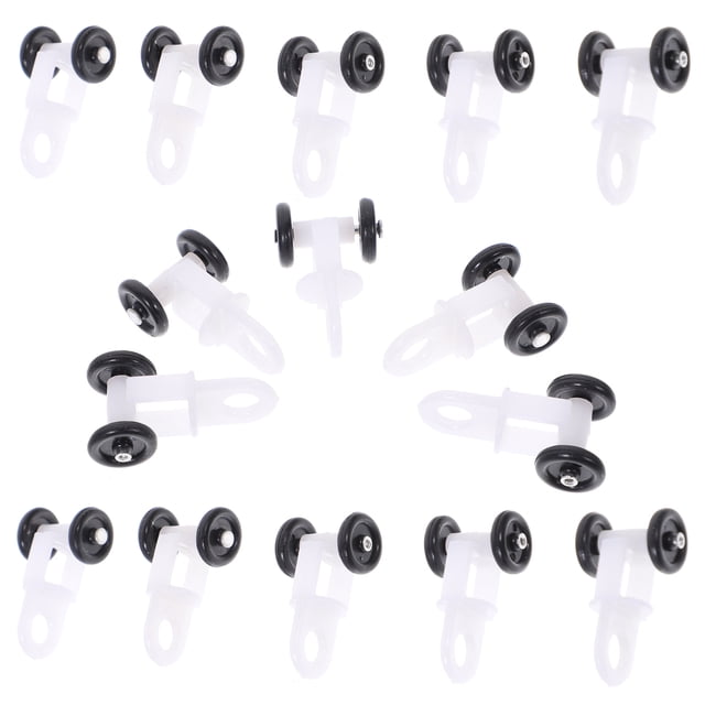 100pcs Curtain Track Pulley Straight Track Curved Track Sliding Wheel Supply
