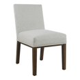 thumbnail image 1 of HomePop Kolbe Transitional Woven Fabric Dining Chair, Gray (Set of 2), 1 of 10