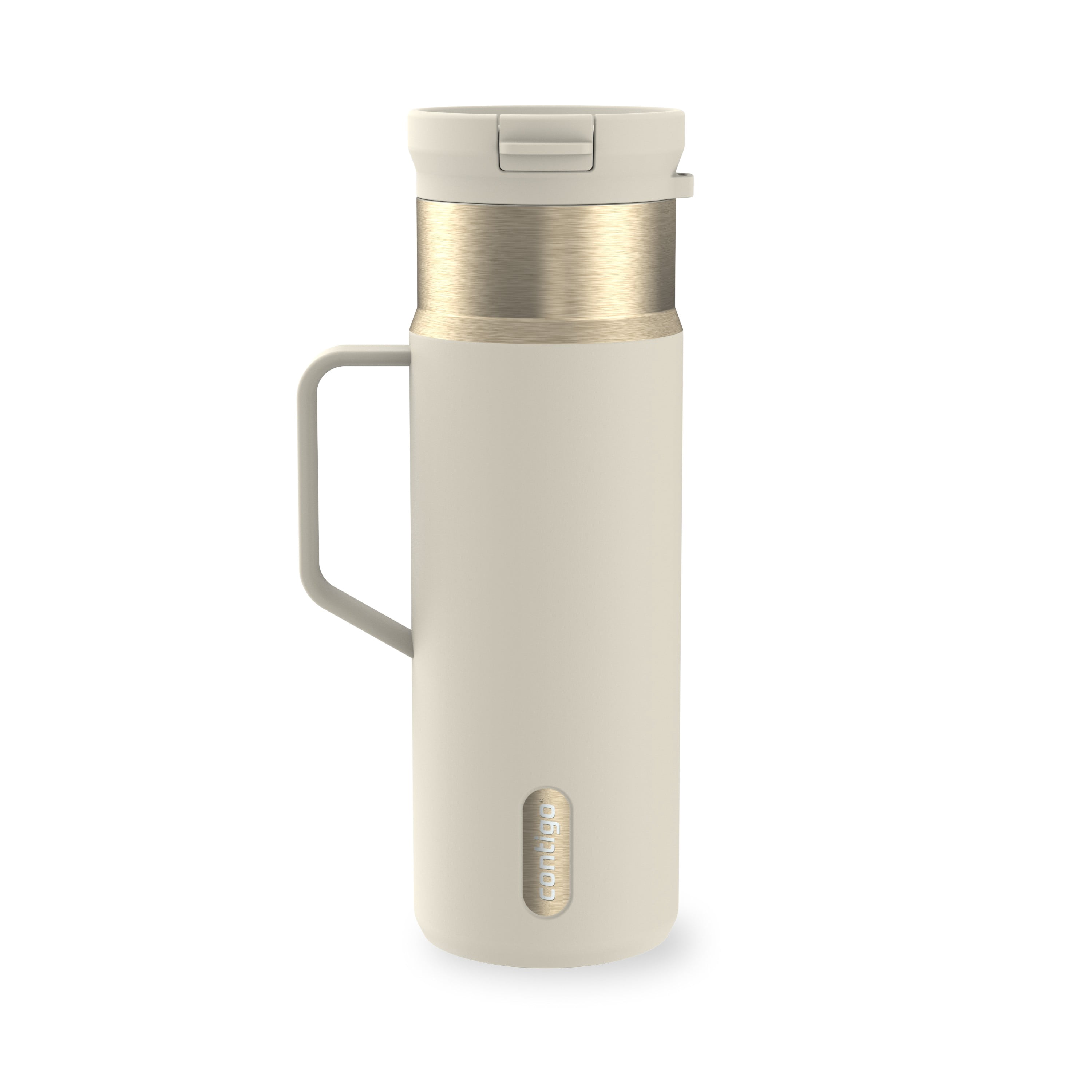 Bouteille d’eau isolée en acier inoxydable Contigo SnapSeal avec poignée latérale, 591 ml (20 oz) – antifuite, sans BPA, sans plomb, lavable au lave-vaisselle