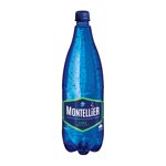 Montellier Lime Carbonated Natural Spring Water 1 L, Bottle