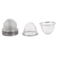 thumbnail image 1 of Unique Bargains Tea Leaf Spice Round Wire Mesh Teapot Filter Strainer 85mm Dia 60mm Depth 8pcs, 1 of 1