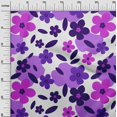 thumbnail image 3 of oneOone Silk Tabby Purple Fabric Floral Craft Projects Decor Fabric Printed By The Yard 42 Inch Wide, 3 of 4