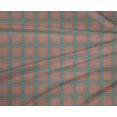 thumbnail image 4 of oneOone Tissu Polyester Lycra Tartan à Carreaux Décoratif Imprimé 56 Pouces de Large, 4 of 4