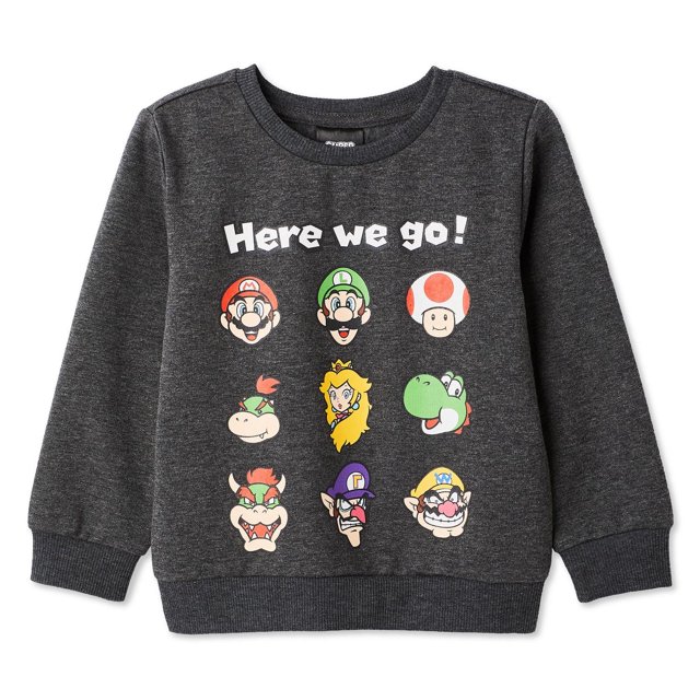Coton ouaté à imprimé graphique Super Mario pour petits garçons