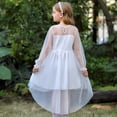 thumbnail image 4 of GDREDA Robes d'Été pour Filles 2025 Printemps Robe à Manches Longues pour Filles Robe en Tulle Blanc, 9-10 Ans, 4 of 9