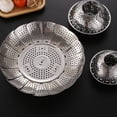 thumbnail image 4 of Stainless Steel Steamer Basket Adjustable Collapsible Steamer Folding Steamer Vegetable, 4 of 8