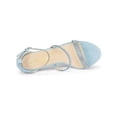 thumbnail image 4 of BLISSFUL STEP Women's Shoes Rhinestone Stiletto Heel Ankle Strap Sandals Sky Blue 8, 4 of 7