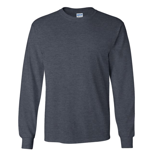 Gildan T-Shirt à Manches Longues Uni à Col Ras du Cou Ultra Cotton pour Hommes
