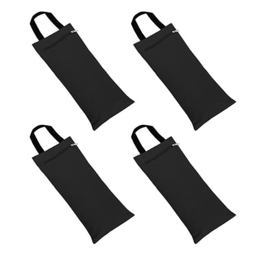 GOGO 4-Pack Yoga Sandbag Training Sandbag for Beginner Workout, 16" x 7" Weight Bags with Sturdy Handle - Black
