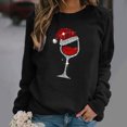 thumbnail image 1 of jsaierl Chandails de Noël pour Femmes Mignons, Chandail Décontracté Ample pour Femmes de Noël Rouge Verre à Manches Longues Chandails Amples Doux à Enfiler, 1 of 4