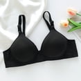 thumbnail image 2 of ManxiVoo Side Folded Full Coverage Wireless Bra for Women Soft Lightweight Support Minimizer with Wide Band M Size Black, 2 of 7