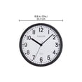 thumbnail image 3 of Horloge murale analogique ronde noire de base de 8,8 pouces pour l'intérieur HOMETRENDS, 3 of 9