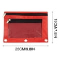 thumbnail image 3 of XZNGL Clear Pencil Pouch for 3 Ring Binder Pencil Pouch 3 Ring, Zipper Pencil Pouches Case Binder Cosmetic Bag 3 Ring Pencil Pouch with Zipper Clear Cosmetic Bags with Zipper, 3 of 3