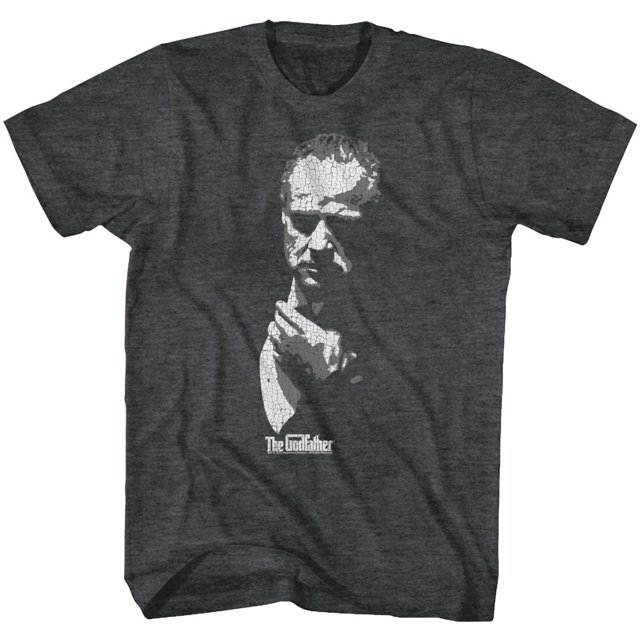 Godfather Shadow Black Heather Adult T-Shirt