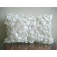 thumbnail image 4 of The HomeCentric Ivory Lumbar Pillow Cover, Vintage Style Ruffles Shabby Chic Lumbar Pillow Cover, Pack of 2, 12"x14" (30x35 cm) Pillow Cover Rectangle Satin Lumbar Pillow Cover - Vintage Glam Ruffles, 4 of 4