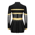 thumbnail image 4 of iiniim Enfants Filles Paillettes Uniforme de Cheerleading Tenue de Cheerleader Robe de Danse Scintillante Justaucorps Tenue de Performance de Danse Noir 10, 4 of 7