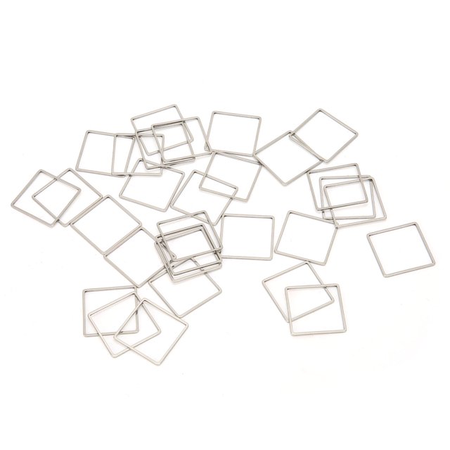 DIY Open Bezels,30pcs DIY Hollow Frame Open Bezels Jewelry Open Bezels Luxury Finish