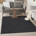 thumbnail image 1 of Nourison Noursion Essentials Solid Contemporary Black 6' x 9' Area Rug, (6' x 9'), 1 of 5