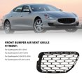 thumbnail image 4 of Front Bumper Air Vent Grille Cover, Sporty Style, Perfect Fit For Quattroporte, Protective And Practical, Perfect Ventilation, 4 of 8