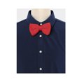 thumbnail image 5 of INSPIRE CHIC Men's Pre-Tied Bow Ties Adjustable Strap Solid Color Knitted Bowtie Red, 5 of 5
