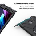 thumbnail image 4 of Tablet Shockproof Case, 360 Degree Rotating Kickstand Tablet Protective Case Perfect Fit Black  for Active 3 2020 T570 8 Inch Tablet, 4 of 7